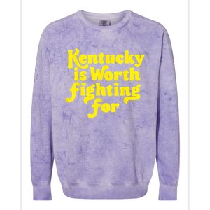 Kentucky Is Worth Fighting For 2024 Colorblast Crewneck Sweatshirt