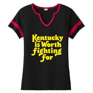 Kentucky Is Worth Fighting For 2024 Ladies Halftime Notch Neck Tee