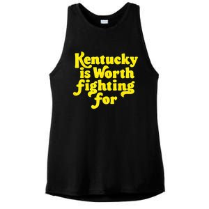 Kentucky Is Worth Fighting For 2024 Ladies PosiCharge Tri-Blend Wicking Tank