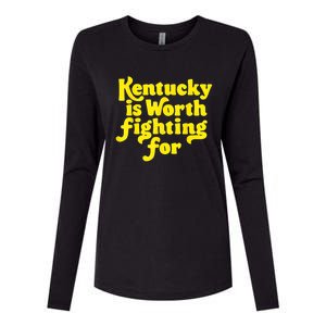 Kentucky Is Worth Fighting For 2024 Womens Cotton Relaxed Long Sleeve T-Shirt