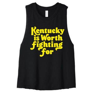 Kentucky Is Worth Fighting For 2024 Women's Racerback Cropped Tank