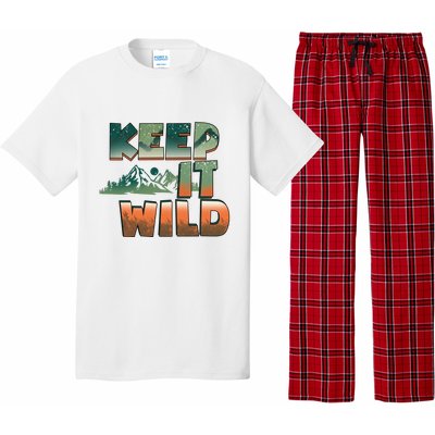 Keep It Wild Camping Hiking Gift Pajama Set