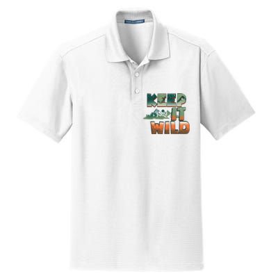 Keep It Wild Camping Hiking Gift Dry Zone Grid Polo