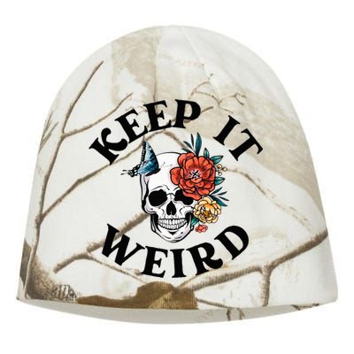 Keep it Weird Morbid Cool Halloween  Kati - Camo Knit Beanie