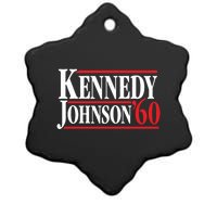 Kennedy Johnson 1960 Retro CampaignKennedy Johnson 1960 Retro Campaign Ceramic Star Ornament