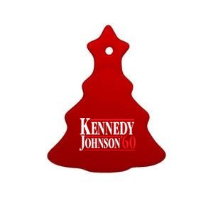 Kennedy Johnson 1960 Retro CampaignKennedy Johnson 1960 Retro Campaign Ceramic Tree Ornament