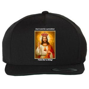 King Jesus 2024 Wool Snapback Cap