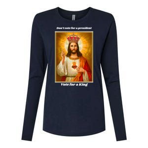 King Jesus 2024 Womens Cotton Relaxed Long Sleeve T-Shirt