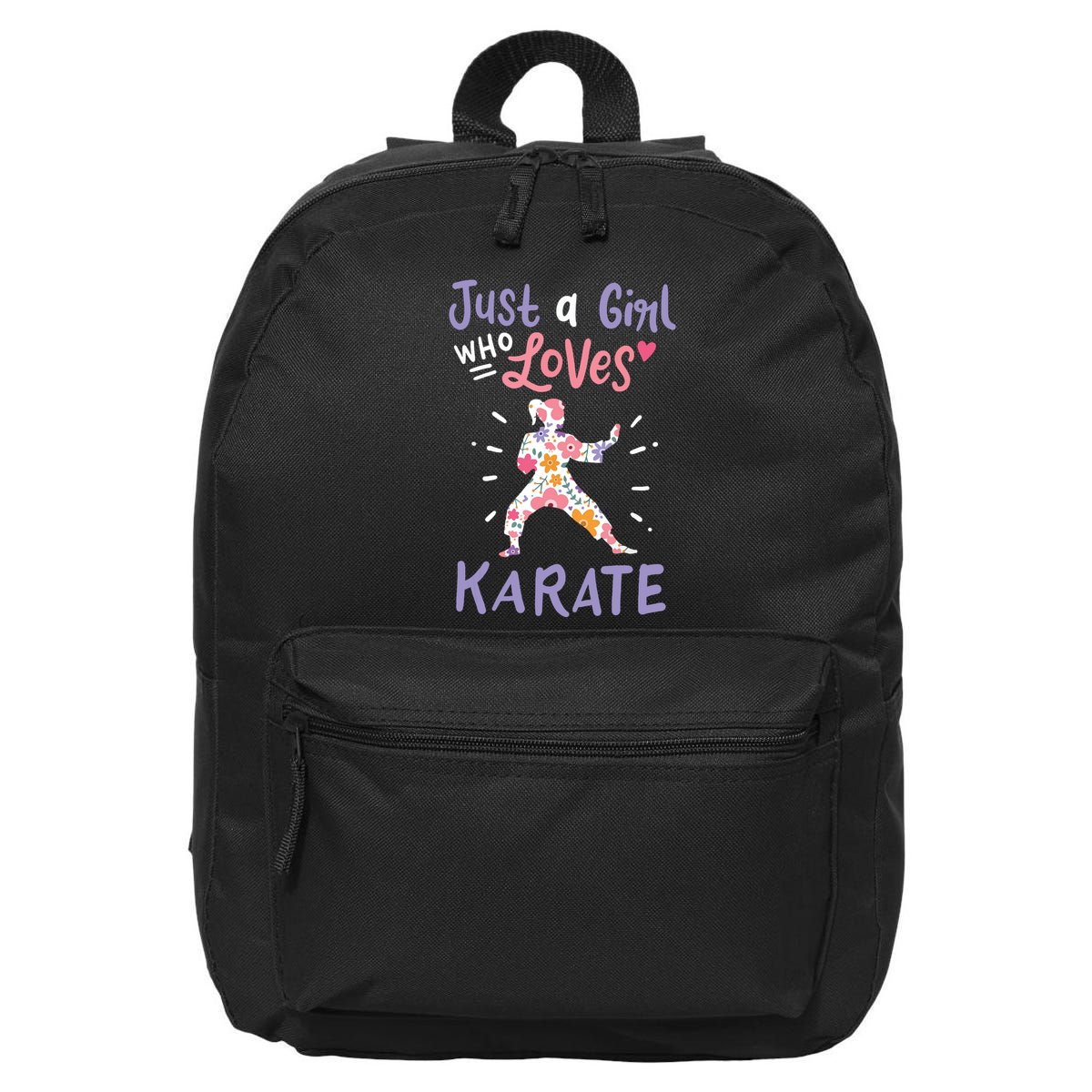 Karate Just A Girl Who Loves Karate Gift 16 in Basic Backpack