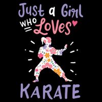 Karate Just A Girl Who Loves Karate Gift 16 in Basic Backpack