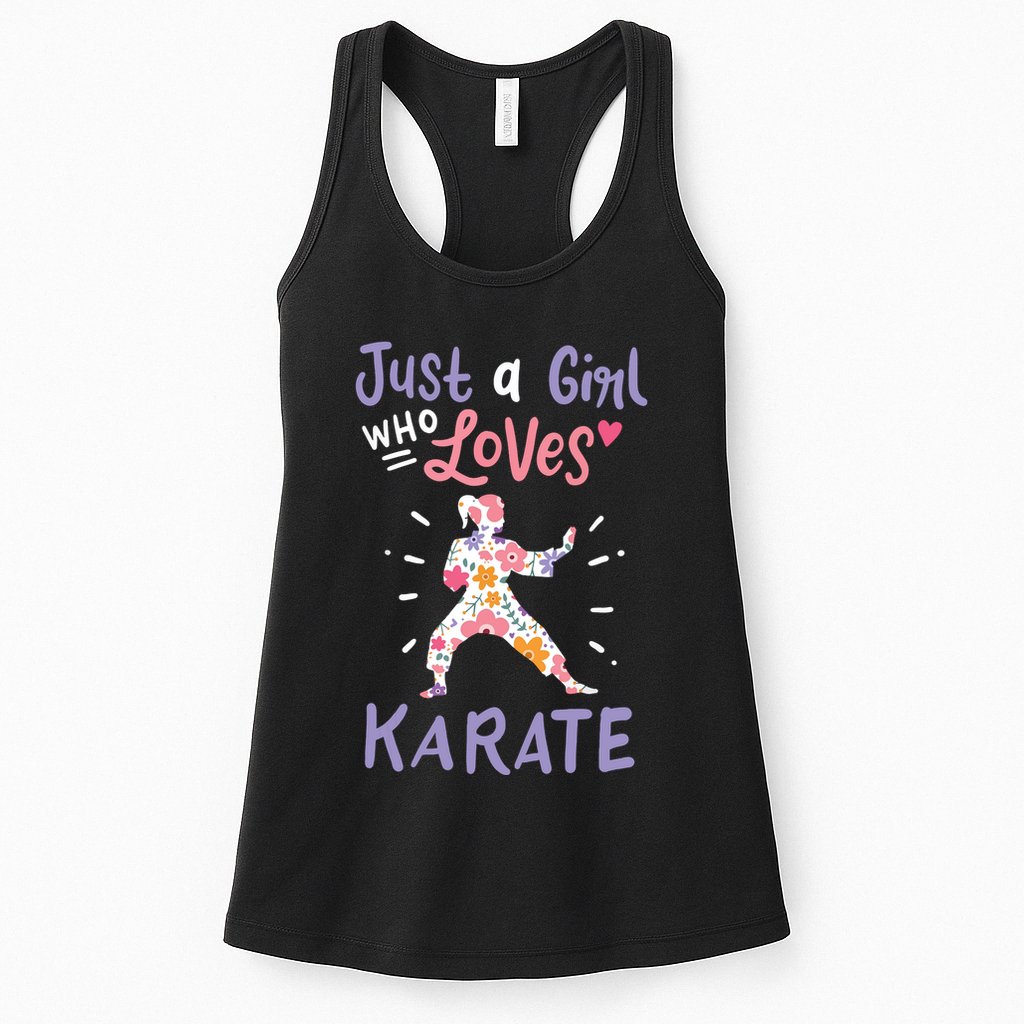 Karate Just A Girl Who Loves Karate Gift Womens Tank Top