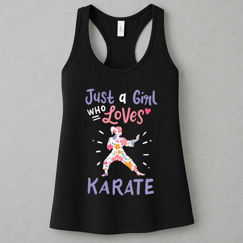 Karate Just A Girl Who Loves Karate Gift Womens Tank Top