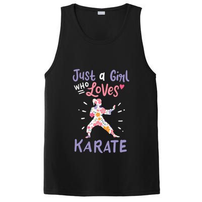 Karate Just A Girl Who Loves Karate Gift PosiCharge Competitor Tank