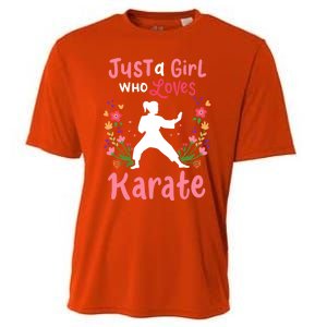 Karate Just A Who Loves Karate Gift Cooling Performance Crew T-Shirt