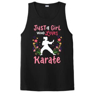 Karate Just A Who Loves Karate Gift PosiCharge Competitor Tank