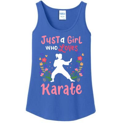 Karate Just A Who Loves Karate Gift Ladies Essential Tank