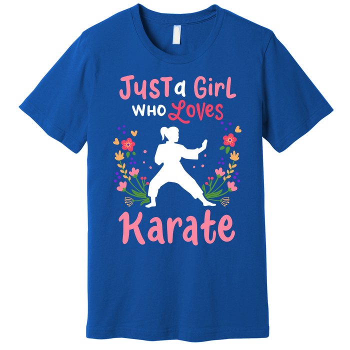 Karate Just A Who Loves Karate Gift Premium T-Shirt