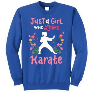 Karate Just A Who Loves Karate Gift Tall Sweatshirt