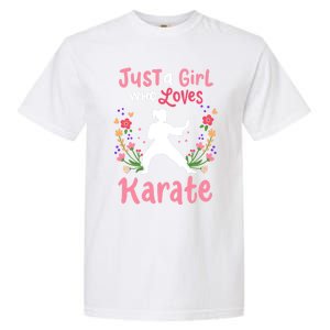 Karate Just A Who Loves Karate Gift Garment-Dyed Heavyweight T-Shirt