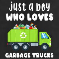 Kids Just A Boy Who Loves Garbage Trucks Adult Drive Performance Visor