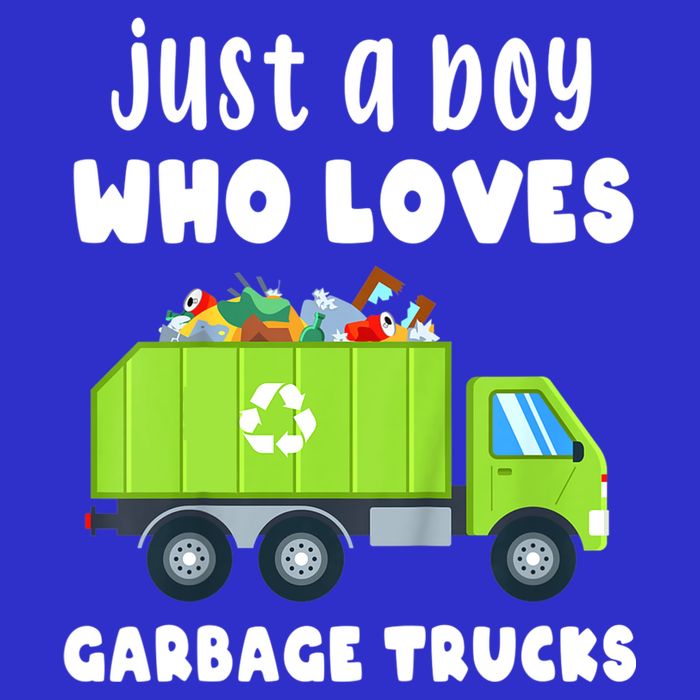 Kids Just A Boy Who Loves Garbage Trucks 16 in Basic Backpack