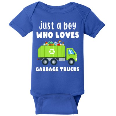 Kids Just A Boy Who Loves Garbage Trucks Baby Bodysuit