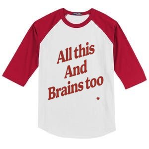 Kristin Jones All This And Brains Too Kids Colorblock Raglan Jersey