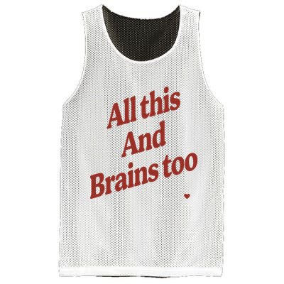 Kristin Jones All This And Brains Too Mesh Reversible Basketball Jersey Tank