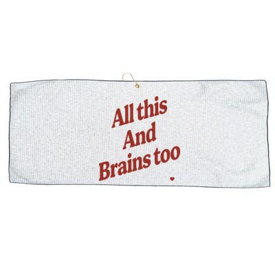 Kristin Jones All This And Brains Too Large Microfiber Waffle Golf Towel