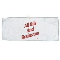 Kristin Jones All This And Brains Too Large Microfiber Waffle Golf Towel