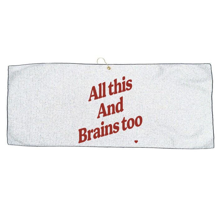 Kristin Jones All This And Brains Too Large Microfiber Waffle Golf Towel