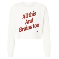 Kristin Jones All This And Brains Too Cropped Pullover Crew