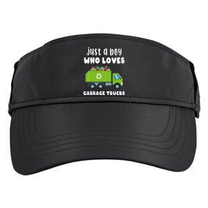 Kids Just A Boy Who Loves Garbage Trucks Adult Drive Performance Visor