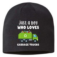 Kids Just A Boy Who Loves Garbage Trucks Sustainable Beanie