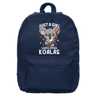 Koala Just A Girl Who Loves Koalas 16 in Basic Backpack