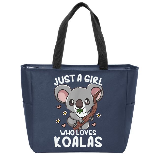 Koala Just A Girl Who Loves Koalas Zip Tote Bag