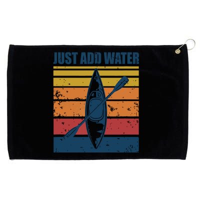 Kayak Just Add Water Funny Kayaking Grommeted Golf Towel