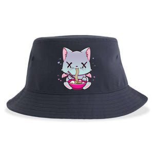 Kawaii Japanese Anime Cat Ra Hoodie - Creepy Pastel Goth Sustainable Bucket Hat