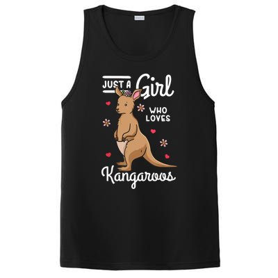 Kangaroo Just A Girl Who Loves Kangaroos Gift PosiCharge Competitor Tank