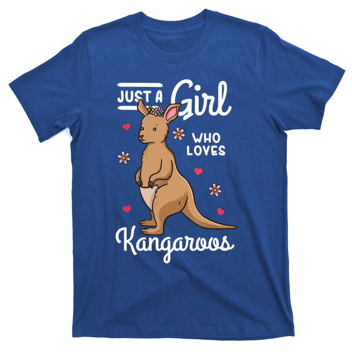 Kangaroo Just A Girl Who Loves Kangaroos Gift T-Shirt