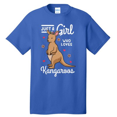 Kangaroo Just A Girl Who Loves Kangaroos Gift Tall T-Shirt