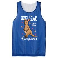 Kangaroo Just A Girl Who Loves Kangaroos Gift Mesh Reversible Basketball Jersey Tank