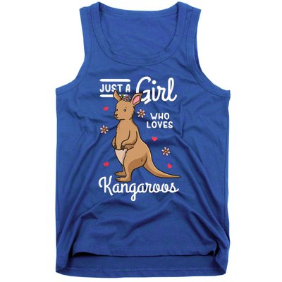 Kangaroo Just A Girl Who Loves Kangaroos Gift Tank Top