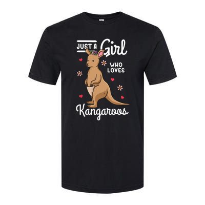 Kangaroo Just A Girl Who Loves Kangaroos Gift Softstyle CVC T-Shirt