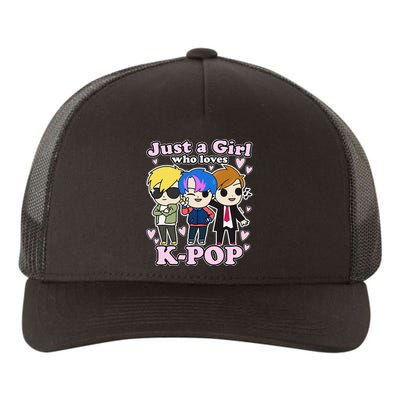 Kpop Just A Girl Who Loves Kpop Korean Pop Band Yupoong Adult 5-Panel Trucker Hat