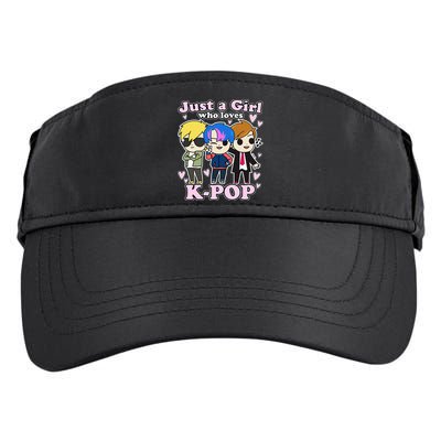 Kpop Just A Girl Who Loves Kpop Korean Pop Band Adult Drive Performance Visor