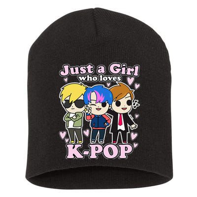 Kpop Just A Girl Who Loves Kpop Korean Pop Band Short Acrylic Beanie