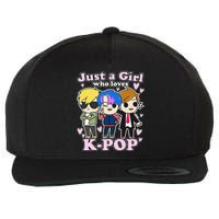 Kpop Just A Girl Who Loves Kpop Korean Pop Band Wool Snapback Cap