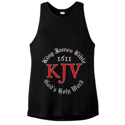 King James Bible 1611 Version GodS Holy Word Kjv Christian Ladies PosiCharge Tri-Blend Wicking Tank