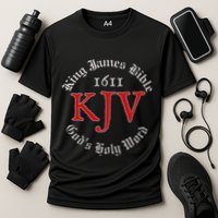King James Bible 1611 Version GodS Holy Word Kjv Christian Cooling Performance Crew T-Shirt